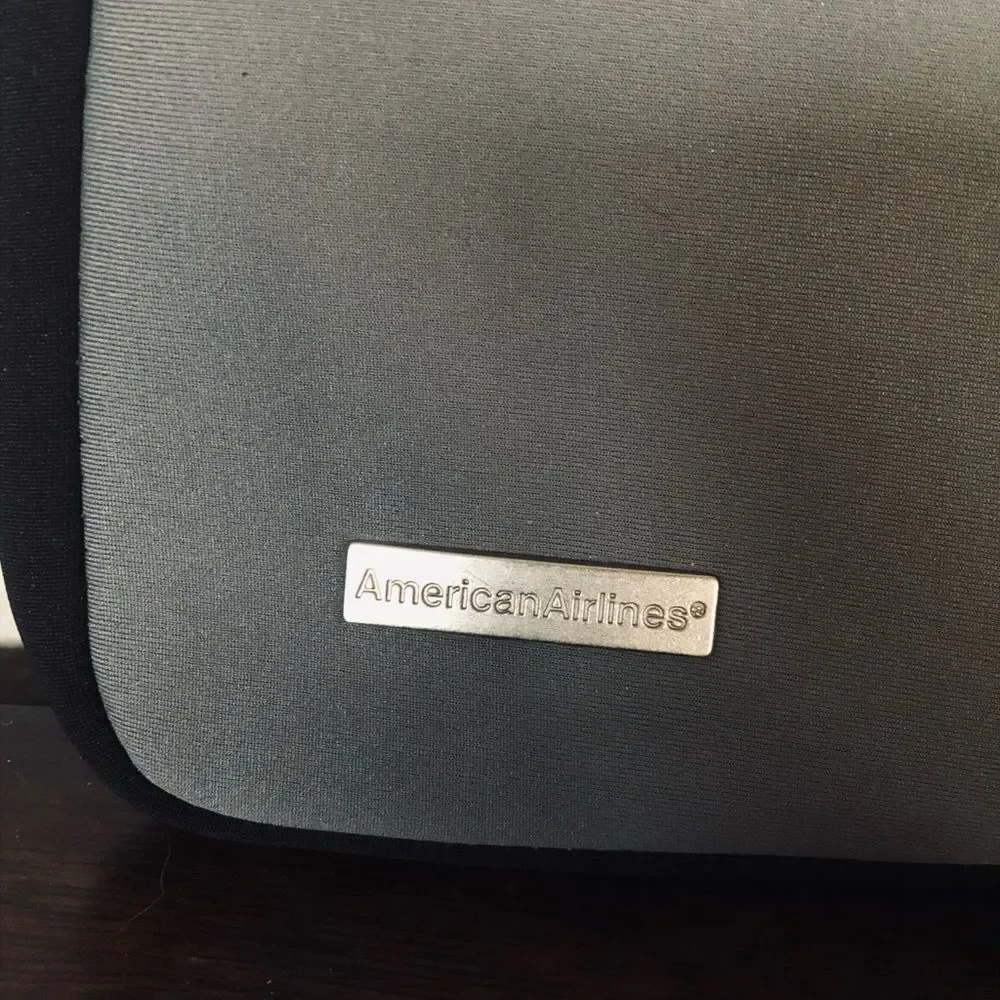 American Airlines Gray Tablet Sleeve Tech Travel Case